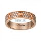 Cartier Love Wedding Band Replica 18K Pink Gold With Paved Diamonds Copy B4085800