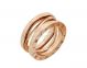 Replica Bvlgari B.zero1 Design Legend Geometric Design 3-Band Ring in Rose Gold
