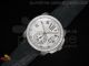 Calibre de Cartier V2 SS White Dial Diamond Bezel on Black Leather Strap A23J