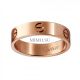 Cartier Love Ring Knockoff 18k Pink Gold Ring Copy B4084800