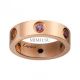 Cartier Love Ring Replica 18k Pink Gold Sapphires Garnets Amethyst Copy B4087800