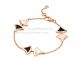 Replica Bvlgari DIVAS' Dream Bracelet Rose Gold with Mother of Pearl and Onyx