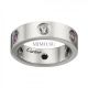Cartier Love Ring Fake White Gold Sapphires Garnets Amethyst