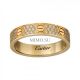 Cartier Love Wedding Band Fake 18K Yellow Gold With Paved Diamonds Copy B4083300